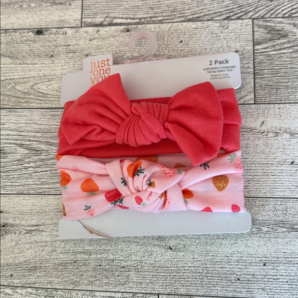🌵3/$15 Coral and Peach Pink Fruit Headwrap Set ( see description)